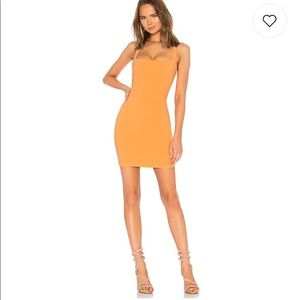 Likely Brand Nahla Dress Orange Papaya in color